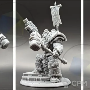 Описание картинки Iron warriors chaos lord от Три Ди Принт по цене 450руб | Свободный Рынок Миниатюр - СРМ