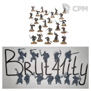 Описание картинки Mordor Orcs 12 шт. от Brutality по цене 1 600руб | Свободный Рынок Миниатюр - СРМ