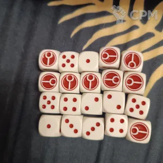 Описание картинки Tau dice set от turbodarken по цене 5 000руб | Свободный Рынок Миниатюр - СРМ
