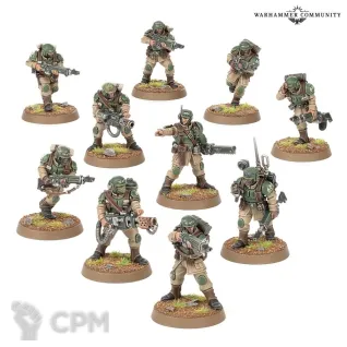 Описание картинки Cadian Shock Troops (New) от Scope по цене 2 800руб | Свободный Рынок Миниатюр - СРМ
