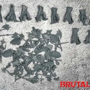 Описание картинки Knights of the Realm on Foot от Бруталити по цене 1 800руб | Свободный Рынок Миниатюр - СРМ