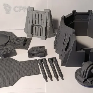 Описание картинки Fortified tesseract artillery от 3d_Bear по цене 1 450руб | Свободный Рынок Миниатюр - СРМ