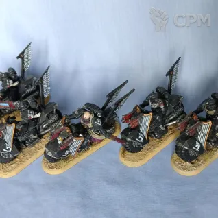 Описание картинки Ravenwing bike squadron оригинал 5 штук от artifactorum по цене 4 180руб | Свободный Рынок Миниатюр - СРМ