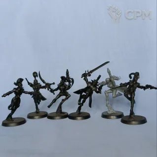 Описание картинки Harlequin Troupe оригинал в грунте от artifactorum по цене 2 990руб | Свободный Рынок Миниатюр - СРМ