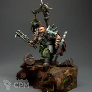 Описание картинки Ogrkin Gauptman of Crimson Legion от dpin по цене 7 000руб | Свободный Рынок Миниатюр - СРМ