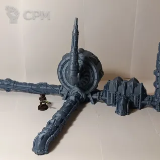Описание картинки Mechanicus reactor with pipes от 3d_Bear по цене 1 600руб | Свободный Рынок Миниатюр - СРМ