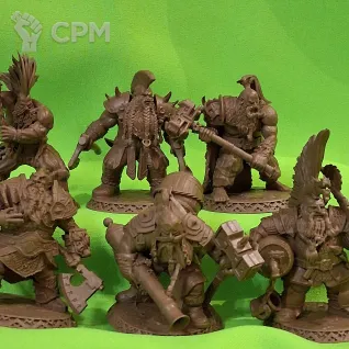 Описание картинки ПЛАСТИКОВЫЕ ГНОМЫ-ВОИНЫ. от Adri по цене 4 500руб | Свободный Рынок Миниатюр - СРМ