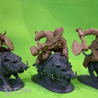 Описание картинки Гномы на диких кабанах, масштаб 1:32 от Adri по цене 4 500руб | Свободный Рынок Миниатюр - СРМ