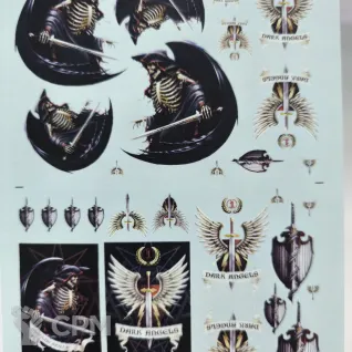 Описание картинки Dark Angels Legion Transfer sheet Декали Тёмных ангелов от Fle94 по цене 1 500руб | Свободный Рынок Миниатюр - СРМ