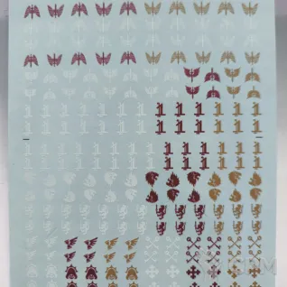 Описание картинки Dark Angels Legion Transfer sheet Декали Тёмных ангелов от Fle94 по цене 1 500руб | Свободный Рынок Миниатюр - СРМ
