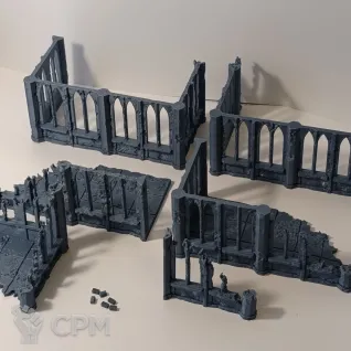 Описание картинки Руины 3 этажа от 3d_Bear по цене 1 800руб | Свободный Рынок Миниатюр - СРМ