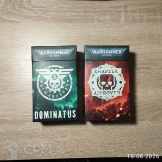 Описание картинки Карты Chapter Approved и Dominatos от mosfet_rdson по цене 2 000руб | Свободный Рынок Миниатюр - СРМ