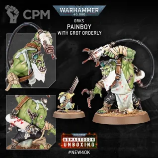Описание картинки Orks Painboy with grot orderly от mosfet_rdson по цене 1 200руб | Свободный Рынок Миниатюр - СРМ
