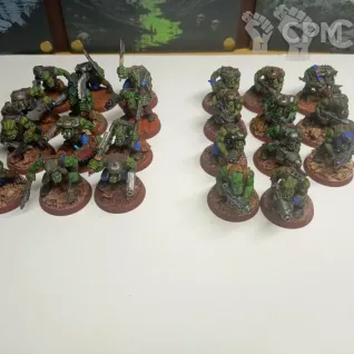 Описание картинки Ork Boyz от Pinkey по цене 2 800руб | Свободный Рынок Миниатюр - СРМ