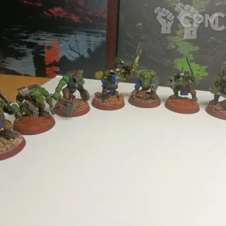 Описание картинки Ork Boyz от Pinkey по цене 2 800руб | Свободный Рынок Миниатюр - СРМ