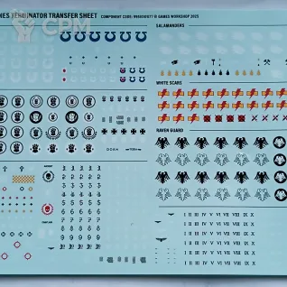 Описание картинки Space marine terminator transfer sheet от +Tamplier+ по цене 800руб | Свободный Рынок Миниатюр - СРМ