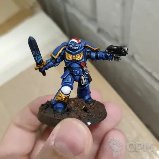Описание картинки Primaris Lieutenant with Power Sword (Dark Imperium, 2017) от South по цене 2 500руб | Свободный Рынок Миниатюр - СРМ
