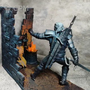 Описание картинки Геральт. The Witcher от Narmon1987 по цене 10 000руб | Свободный Рынок Миниатюр - СРМ