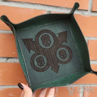 Описание картинки Death Guard Dice Tray/Дайс Трей/Арена/Тарелка/Гвардия смерти от Krontwar по цене 3 000руб | Свободный Рынок Миниатюр - СРМ