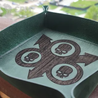 Описание картинки Death Guard Dice Tray/Дайс Трей/Арена/Тарелка/Гвардия смерти от Krontwar по цене 3 000руб | Свободный Рынок Миниатюр - СРМ
