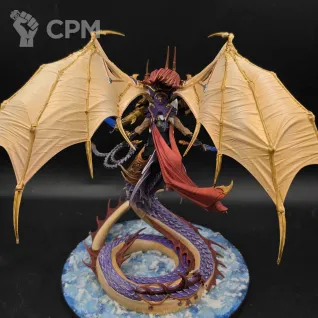 Описание картинки Fulgrim, Daemon Primarch of Slaanesh от 1.5 дюйма ярости по цене 13 000руб | Свободный Рынок Миниатюр - СРМ