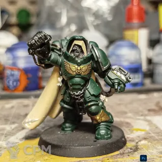 Описание картинки Оригинальный captain in gravis armour от Lelik по цене 1 000руб | Свободный Рынок Миниатюр - СРМ
