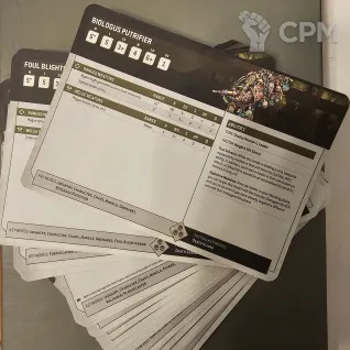 Описание картинки Death Guard Index Cards / Карточки индекса от Marauder's Workshop по цене 550руб | Свободный Рынок Миниатюр - СРМ