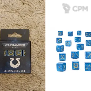 Описание картинки Ultramarines Dice Set (ориг) от Hammer Drozd по цене 3 500руб | Свободный Рынок Миниатюр - СРМ