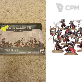 Описание картинки Adepta Sororitas Battle Sisters Squad от Hammer Drozd по цене 5 500руб | Свободный Рынок Миниатюр - СРМ