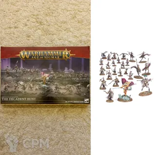 Описание картинки Battleforce: Hedonites of Slaanesh – The Decadent Host (ориг) от Кооператив Миниатюр по цене 19 000руб | Свободный Рынок Миниатюр - СРМ