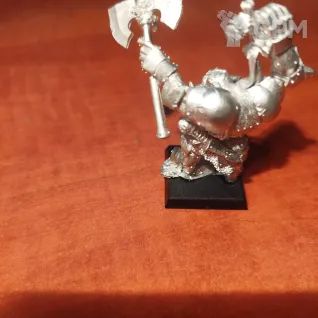 Описание картинки Заголовок: Metal Black Orc Warboss (Grimgor Ironhide) 6th ed — Собран / Металл от elotar по цене 5 000руб | Свободный Рынок Миниатюр - СРМ