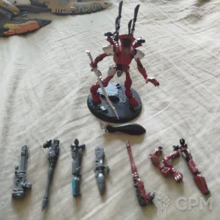 Описание картинки Warhammer 40k: Aeldari Wraithlord + Набор тяжелого вооружения (Битцы) от elotar по цене 2 500руб | Свободный Рынок Миниатюр - СРМ