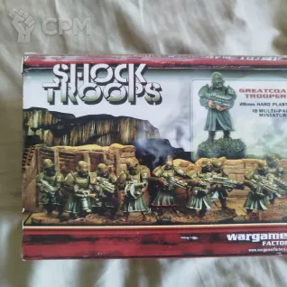 Описание картинки Wargames Factory: Shock Troops — Greatcoat Troopers (18 моделей / OOP /Альтернативный Криг от elotar по цене 4 000руб | Свободный Рынок Миниатюр - СРМ
