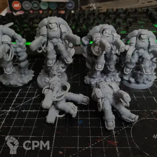Описание картинки Dark Angels Inceptors Plasma от AlienFriend по цене 900руб | Свободный Рынок Миниатюр - СРМ