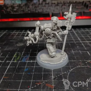 Описание картинки Dark Angels Techmarine от AlienFriend по цене 300руб | Свободный Рынок Миниатюр - СРМ