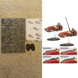 Описание картинки CUSTODES: GYRFALCON JETBIKE SODALITY (2 модели, ОРИГ) от Кооператив Миниатюр по цене 6 500руб | Свободный Рынок Миниатюр - СРМ