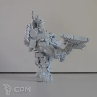 Описание картинки Warboss in mega armor от Wahasexual по цене 350руб | Свободный Рынок Миниатюр - СРМ