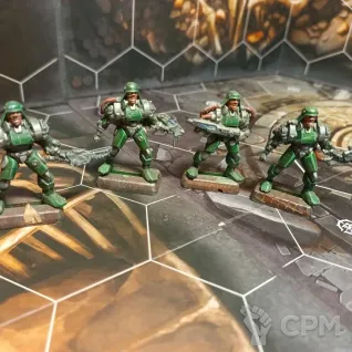 Описание картинки Легкая роботизированная кибер-пехота. Технолог от Rembomak по цене 200руб | Свободный Рынок Миниатюр - СРМ