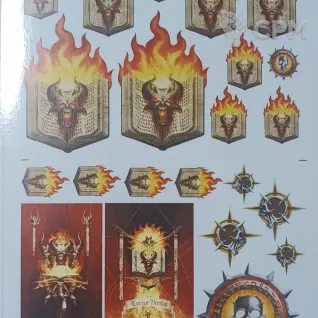 Описание картинки Word bearers Legion Transfer sheet Декали Несущих слово от Fle94 по цене 1 500руб | Свободный Рынок Миниатюр - СРМ