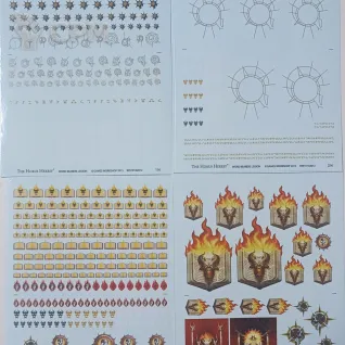 Описание картинки Word bearers Legion Transfer sheet Декали Несущих слово от Fle94 по цене 1 500руб | Свободный Рынок Миниатюр - СРМ