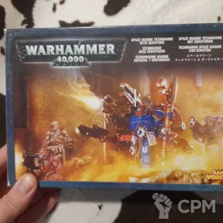 Описание картинки Tech marine with servitors от Lonesome  по цене 8 000руб | Свободный Рынок Миниатюр - СРМ