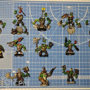 Описание картинки Orks nob от NikUt по цене 1 300руб | Свободный Рынок Миниатюр - СРМ