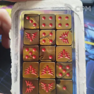 Описание картинки Sanguinary guard dice set от comissaire по цене 4 000руб | Свободный Рынок Миниатюр - СРМ