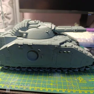 Описание картинки Glaive Super-Heavy Special Weapons Tank от ABATt по цене 2 700руб | Свободный Рынок Миниатюр - СРМ