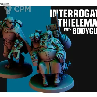 Описание картинки Interrogator Thielemann от PocketSized Prints по цене 400руб | Свободный Рынок Миниатюр - СРМ