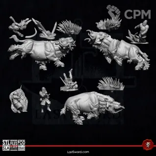 Описание картинки Goreboars от PocketSized Prints по цене 2 890руб | Свободный Рынок Миниатюр - СРМ