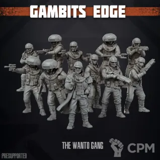 Описание картинки Wanto Gang от PocketSized Prints по цене 1 350руб | Свободный Рынок Миниатюр - СРМ