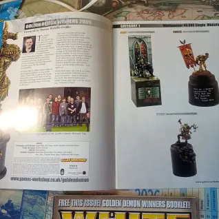 Описание картинки Журнал White dwarf февраль 2007 + буклет Golden Demon 2006 от Tiran по цене 2 000руб | Свободный Рынок Миниатюр - СРМ