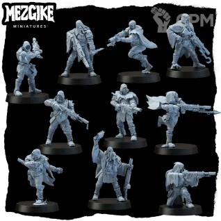 Описание картинки Cultists of the dredge от PocketSized Prints по цене 1 300руб | Свободный Рынок Миниатюр - СРМ