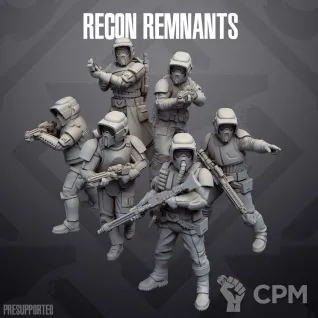 Описание картинки Remnant Recon troopers от PocketSized Prints по цене 900руб | Свободный Рынок Миниатюр - СРМ
